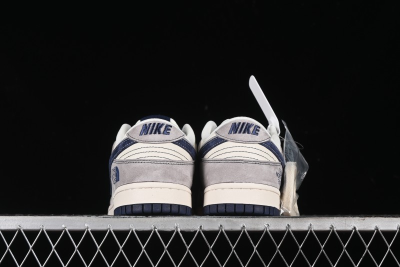 Nike SB Dunk Low The North Face Collaboration - Grey Pig Eight Blue Hook Anniversary High-End Custom Low-Top Casual Skate Shoes - SJ1089-010