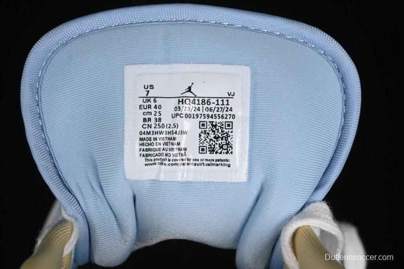 Nike Air Jordan 1 Low OG AJ1 Retro Basketball Shoes in White and Brown - HQ4186-111