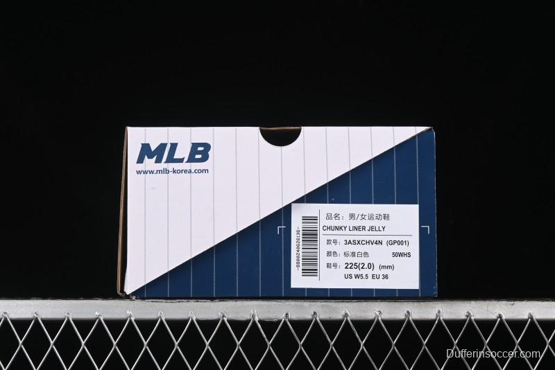 MLB Chunky Liner Jelly Lightweight Platform Sneakers with 6cm Height Increase - 3ASXCHV4N50WHS