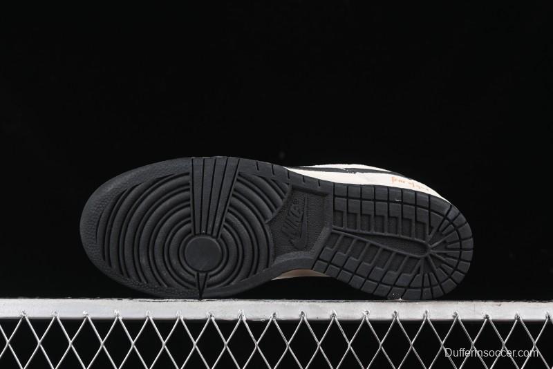 Nike SB Dunk Low FOG Collaboration - Anniversary High-End Custom Low-Top Casual Skate Shoes - KK1688-088