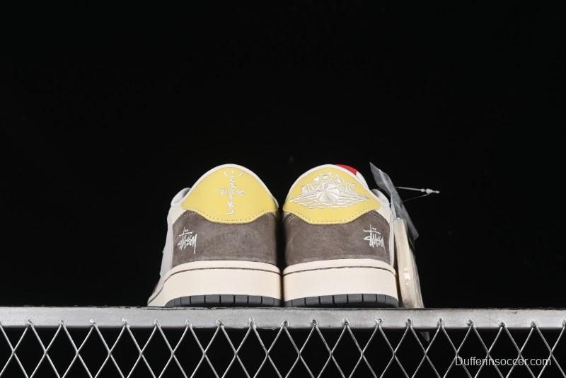 Nike Travis Scott x Fragment Design x Air Jordan 1 Low OG SP AJ1 - SJ2068-136