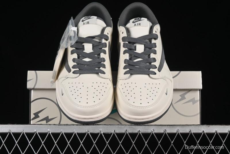 Nike Travis Scott x Fragment Design x Air Jordan 1 Low OG SP AJ1 Retro Casual Sneakers - LJ5188-024