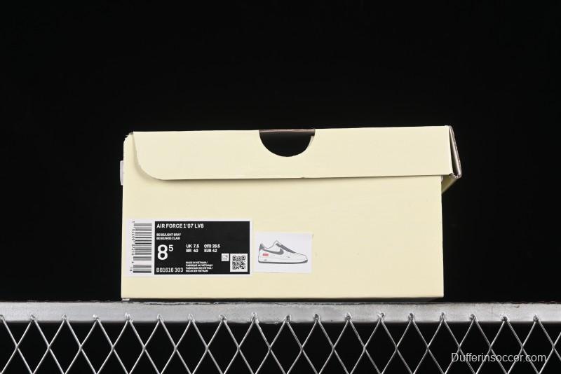 Nike Air Force 1 '07 Low Stone Island Supreme Collaboration Off-White Star Grey Low-Top Casual Sneakers - BB1616-303