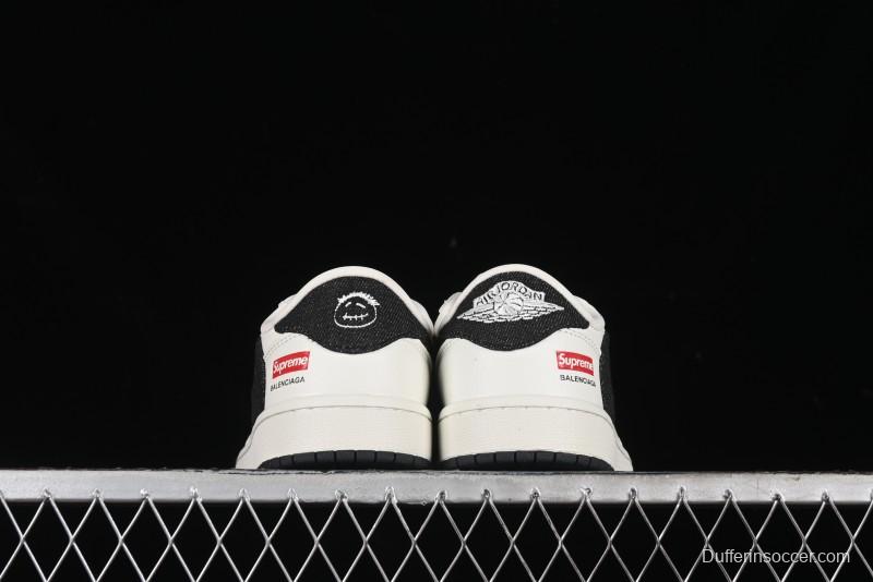 Nike Travis Scott x Fragment Design x Air Jordan 1 Low OG SP AJ1 Supreme Collaboration - JH6088-704