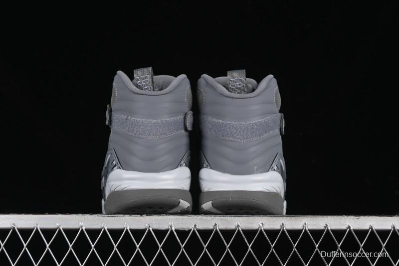 Nike Air Jordan 8 Retro "Cool Grey" Basketball Shoes - 305381-014