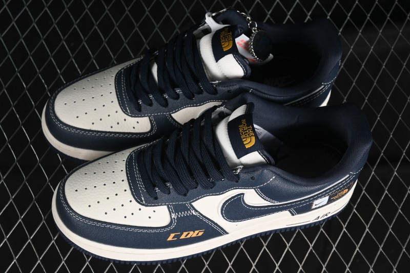 Nike Air Force 1 '07 Low The North Face x CDG Dark Blue Casual Sneakers - KK1988-014
