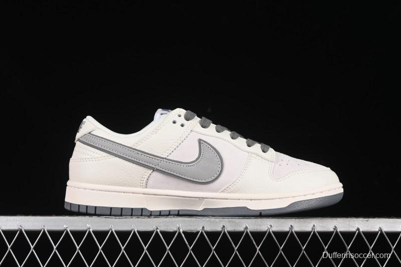 Nike SB Dunk Low Supreme Collaboration - Beige Grey Pig Anniversary High-End Custom Low-Top Casual Skate Shoes - XX2025-188