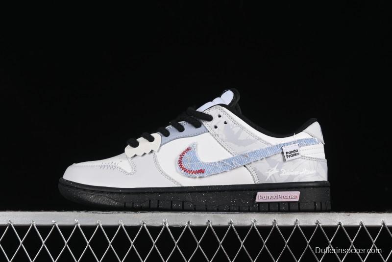 Nike Dunk Low Panda Prank Qixi Special Edition Low-Top Casual Sneakers - DD1391-100