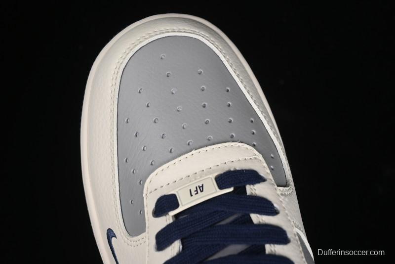 Nike Air Force 1 '07 Low Bape Collaboration - Deep Blue Grey Low-Top Casual Sneakers BB6566-206