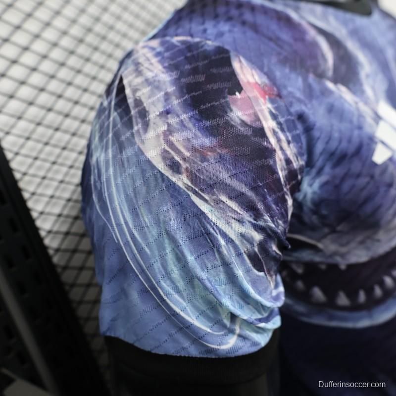 Player Version 2025 Japan NA ZHA Navy Blue with Dragon Jersey