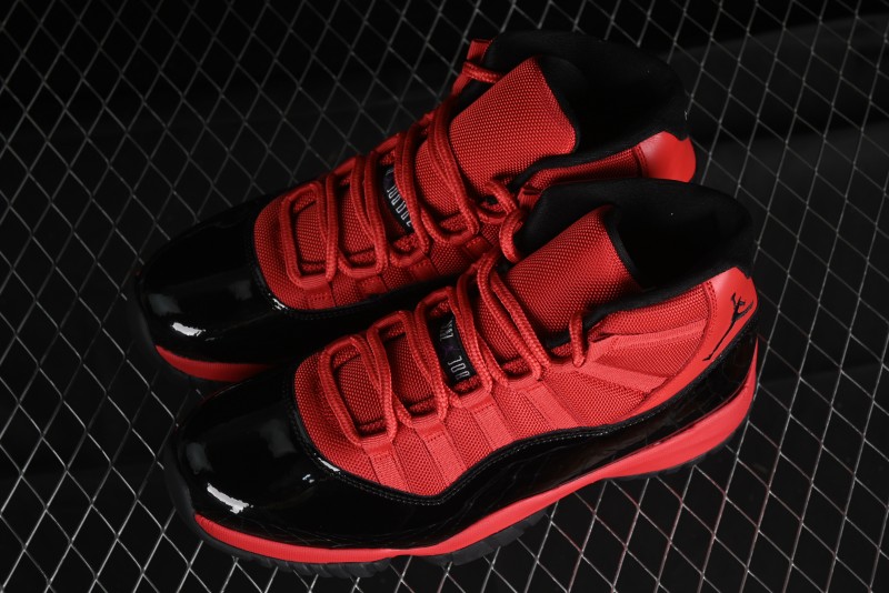 Nike Air Jordan 11 Retro High Top Basketball Shoes in Black/Red - CT8012-600