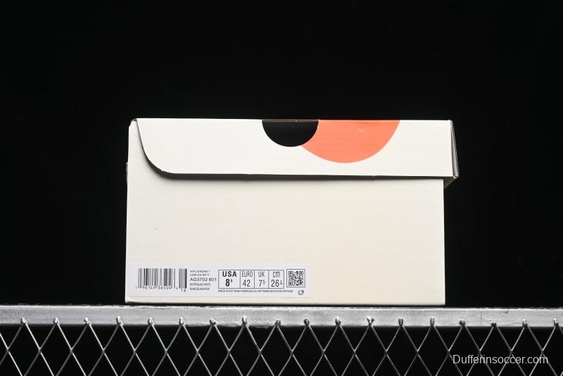 Nike Travis Scott x Fragment Design x Air Jordan 1 Low OG SP AJ1 Retro Sneakers - AG3702-801