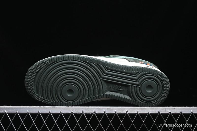 Nike Air Force 1 '07 Low Gucci Collaboration Jade Green Flywire Low-Top Casual Sneakers - KK1988-026