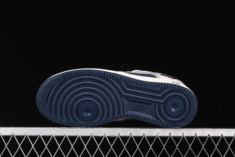 Nike Air Force 1 '07 Low Dior Collaboration - Light Blue Knit Swoosh Low-Top Casual Sneakers - KK1988-012