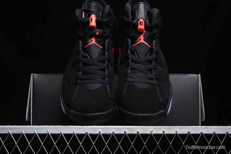 Nike Air Jordan 6 Retro Basketball Shoes with Infrared Design and 3M Reflective Details - 384664-060