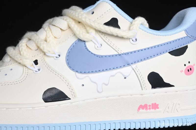 Nike Air Force 1 '07 Low Milk Pig Casual Lace-Up Sneakers - BD7701-110