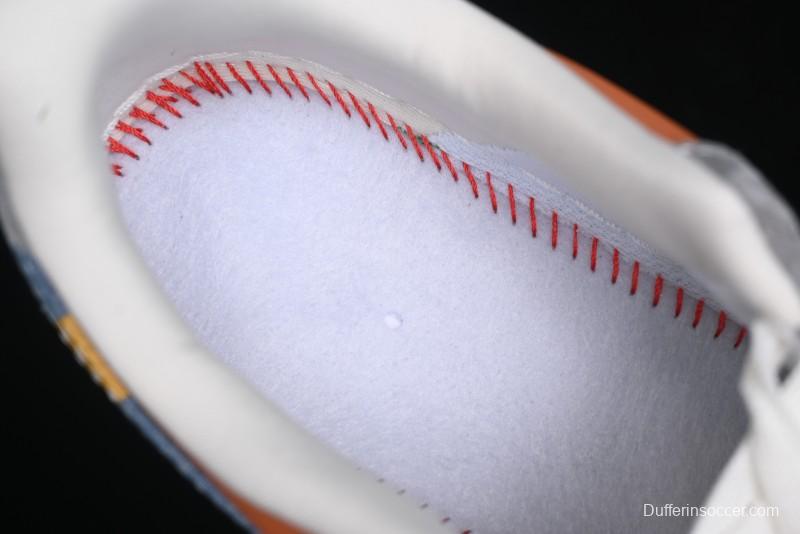 Nike Air Force 1 '07 Low Stussy Collaboration - Grey Brown Flyknit Low-Top Casual Sneakers - KK1988-025