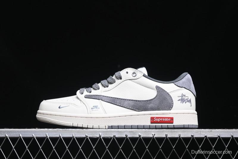 Nike Travis Scott x Fragment Design x Air Jordan 1 Low OG SP AJ1 Retro Sneakers - SJ2068-125