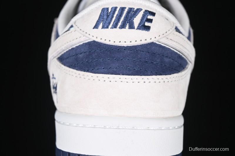Nike SB Dunk Low Stussy Collaboration - Light Blue Pig Anniversary High-End Custom Low-Top Casual Skate Shoes - XX2025-528