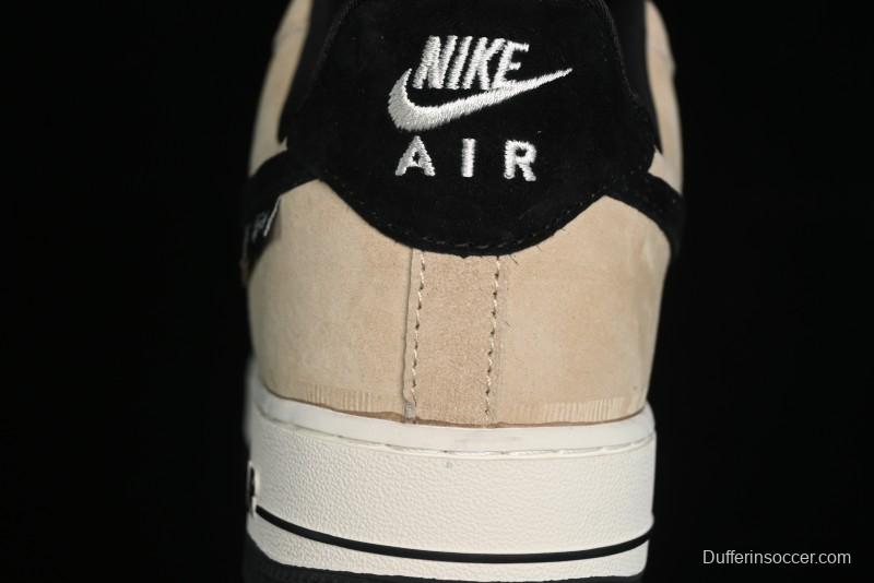 Nike Air Force 1 '07 Low The North Face x Stussy Collaboration - Black Brown Coffee Casual Sneakers - KK1988-018