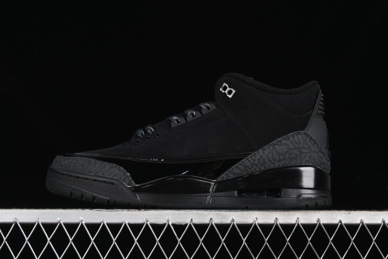 Nike Air Jordan 3 Retro Basketball Shoes Midnight Black - CT8532-001