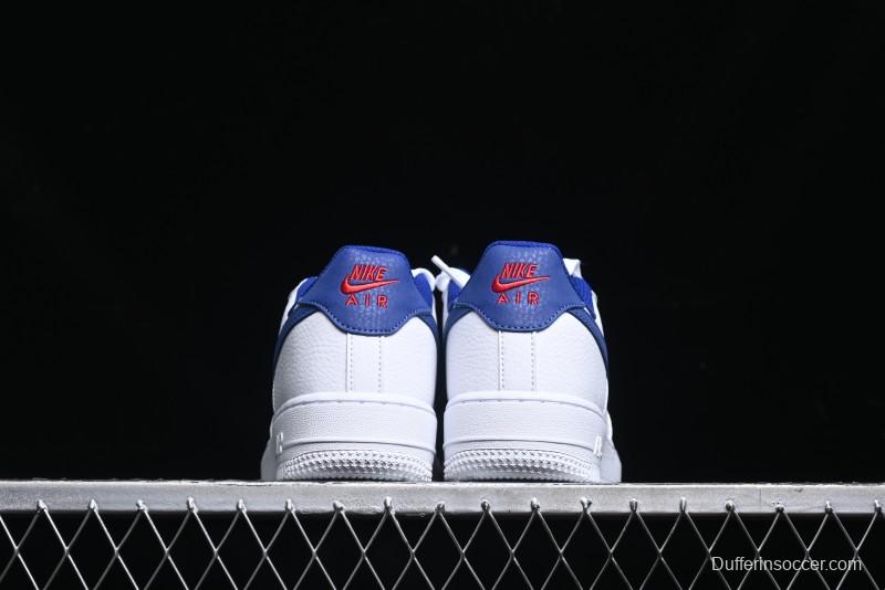 Nike Air Force 1 '07 Low Top Leather Casual Sneakers with Full-Length Air Cushion - CT3839-101