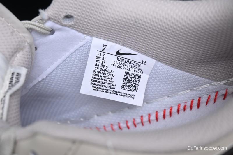 Nike Air Force 1 '07 Low Stussy Collaboration - White Black Sole Low-Top Casual Sneakers - XZ6188-279