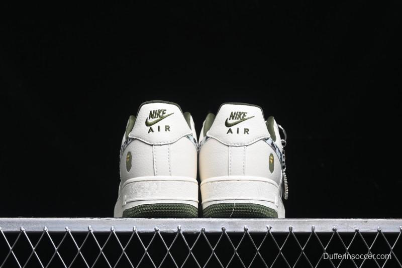 Nike Air Force 1 '07 Low BAPE Collaboration - Camo Swoosh Low-Top Casual Sneakers DF0188-012