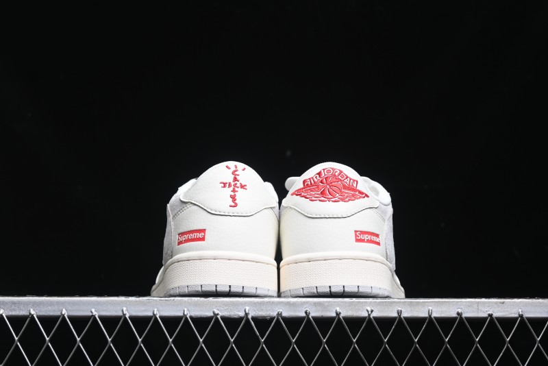 Nike Travis Scott x Fragment Design x Air Jordan 1 Low OG SP AJ1 Collaborative Sneakers - XS3086-004