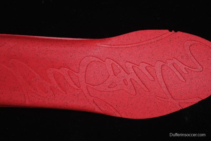 Christian Louboutin Funnyto Flat French Luxury Brand Low-Top Sneakers in Purple Color Block - X.D4