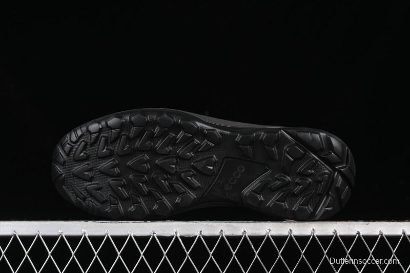 ECCO DRIVE Series Outdoor Waterproof Breathable Slip-Resistant Retro Fashion Patchwork Hiking Shoes - 88259401001