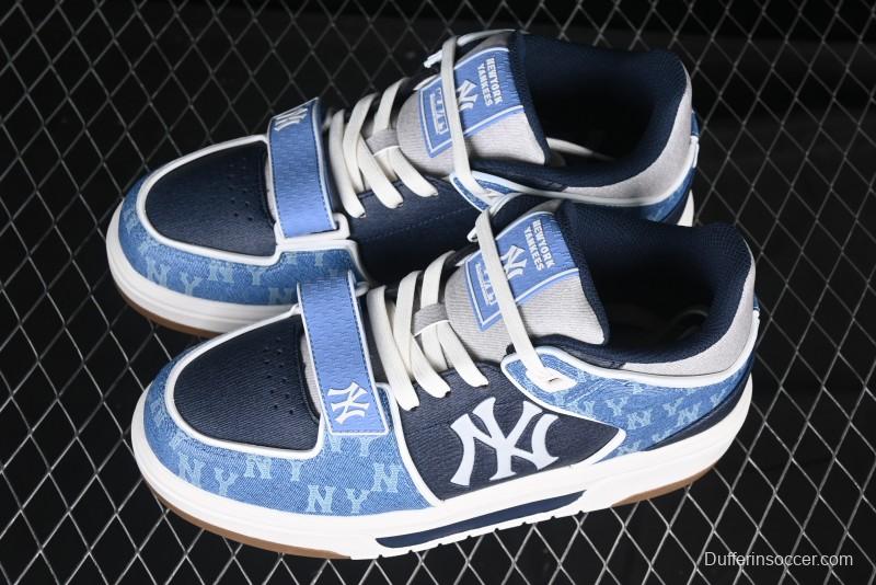 New York Yankees MLB Chunky Liner Lightweight Platform Sneakers with 6cm Height Increase - 3ASXCHL4N50BLS