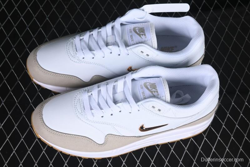 Nike Air Max 1 Retro Running Shoes with Half-Sole Air Cushion - AA0512-100