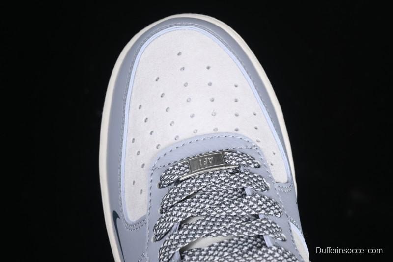 Nike Air Force 1 '07 Low The North Face Collaboration Embroidered Splash Design Casual Sneakers - DM6688-006