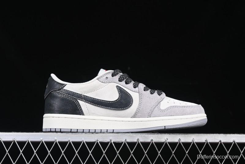 Nike Travis Scott x Fragment Design x Air Jordan 1 Low OG SP AJ1 Retro Sneakers - DM7866-050