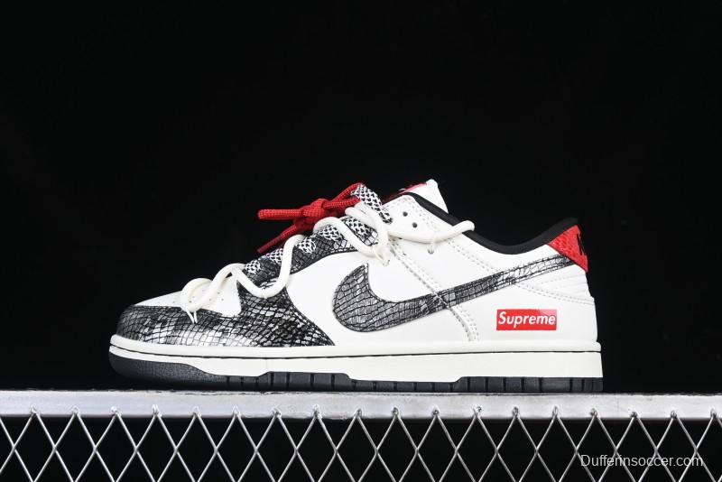 Nike SB Dunk Low Supreme Collaboration Year of the Snake Limited Edition Low-Top Casual Sneakers - CH6336-618