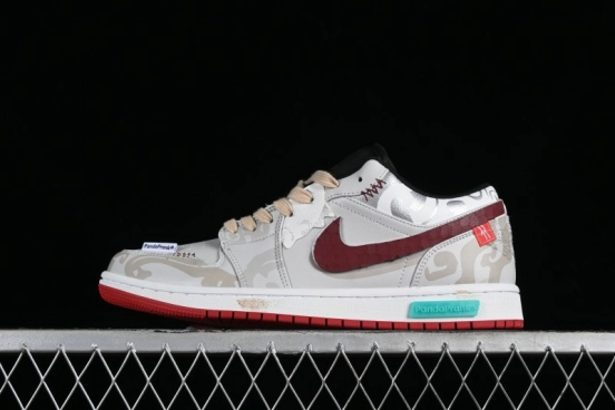 Nike Air Jordan 1 Low AJ1 CNY Year of the Dragon Limited Edition 'Mischievous Panda' Retro Basketball Shoes - 553558-066