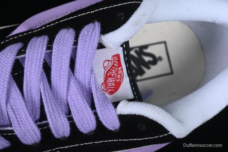 Vans Knu Skool Purple Grape Love Comfortable Fashion Slip-Resistant Wear-Resistant Low-Top Casual Skate Shoes - VN0009QC6BT1