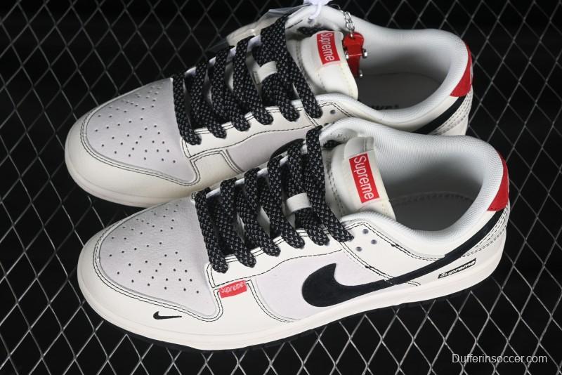 Nike SB Dunk Low Supreme Collaboration Anniversary Customized Low-Top Casual Skate Shoes - BB7518-024