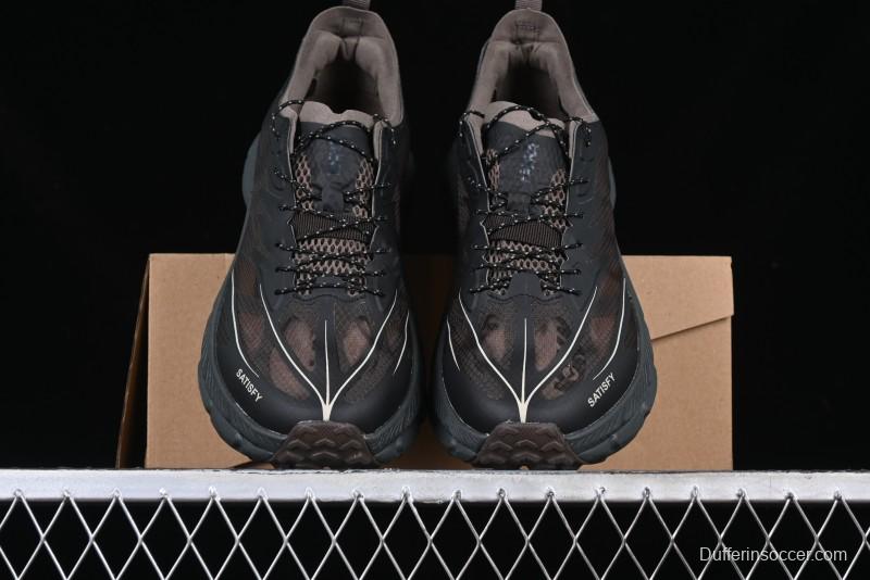 HOKA ONE ONE Satisfy Running Mafate Trail Low-Cut Cushioned Outdoor Hiking Shoes - 1157050 COFF