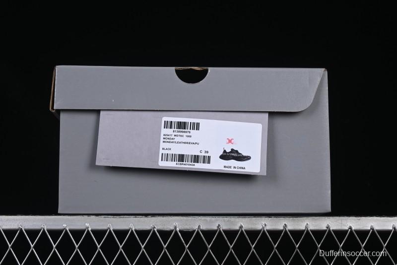 Balenciaga Monday Leather Round Toe Lace-Up Low-Top Casual Shoes - WDTSC1000