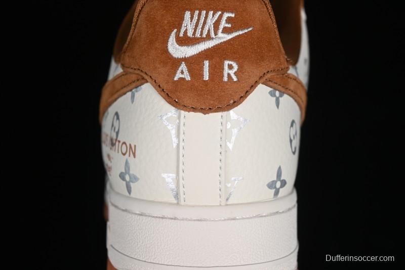 Nike Air Force 1 '07 Low LV Collaboration - Beige Brown Pigskin Casual Shoes CV1724-112