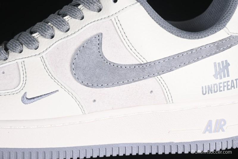 Nike Air Force 1 '07 Low UN Collaboration Pigskin Grey Stitch Low-Top Casual Sneakers - BB7518-018