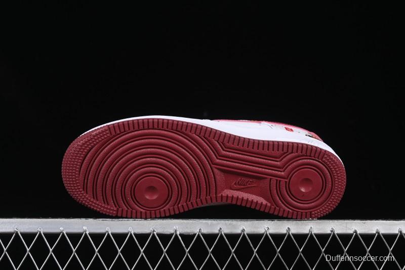 Nike Air Force 1 '07 Low "Nezha" 2D Hand-Painted Doodle Casual Sneakers with Full-Length Air Cushion - FV5988-105