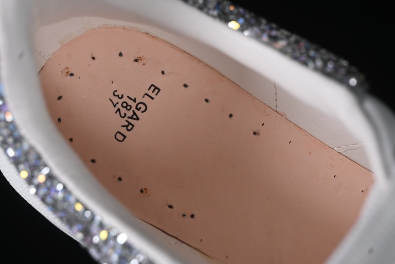 Alexander McQueen Oversized Sneakers with White Crystals - D.E5