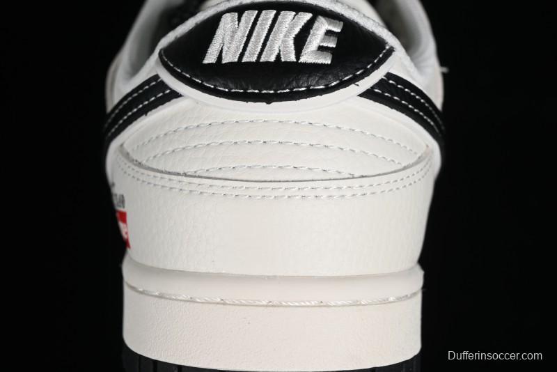 Nike Supreme x SB Dunk Low Stone Island Collaboration - Beige Black Starry Sky Anniversary Custom Low-Top Casual Skate Shoes - BB9866-003