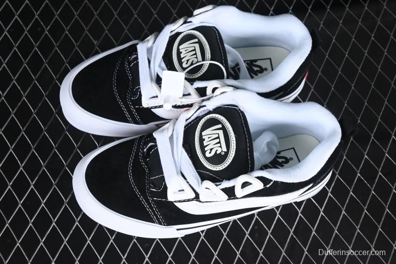 Vans Knu Skool DR Black White New Series Chunky Sneakers - VN000CZUVE9