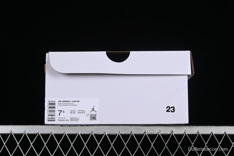 Nike Air Jordan 1 Low AJ1 Khaki Pink Low-Top Lifestyle Basketball Shoes - FQ1925-100