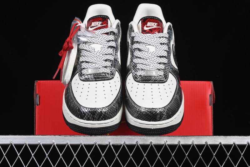 Nike Air Force 1 '07 Low The North Face Collaboration Year of the Snake Limited Edition Silver Snake Casual Sneakers - CH6336-521
