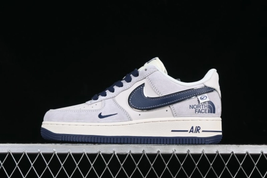 Nike Air Force 1 '07 Low The North Face Collaboration Blue Swoosh Logo Casual Sneakers - XZ6188-913